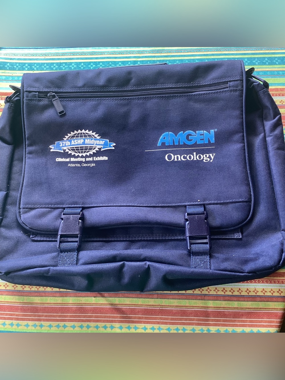 ASHP Midyear Clinical Meeting Vintage Messenger Bag in blue
